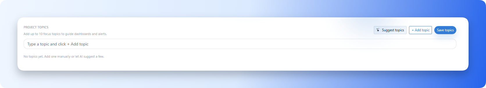 Editing topics